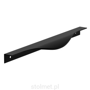 Uchwyt meblowy krawędziowy LEXA, Czarny mat, 296mm