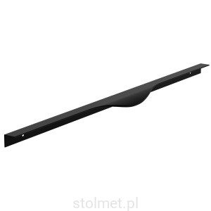 Uchwyt meblowy krawędziowy LEXA, Czarny mat, 596mm