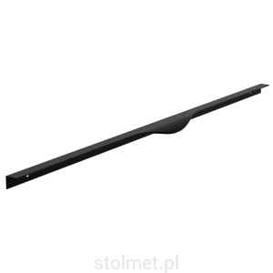 Uchwyt meblowy krawędziowy LEXA, Czarny mat, 796mm