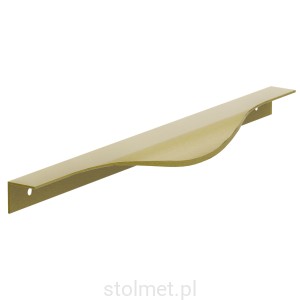Uchwyt meblowy krawędziowy LEXA, Złoto szczotkowane, 296mm