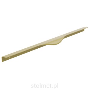 Uchwyt meblowy krawędziowy LEXA, Złoto szczotkowane, 596mm