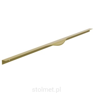 Uchwyt meblowy krawędziowy LEXA, Złoto szczotkowane, 796mm