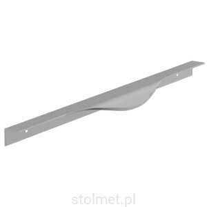 Uchwyt meblowy krawędziowy LEXA, Anoda naturalna, 396mm