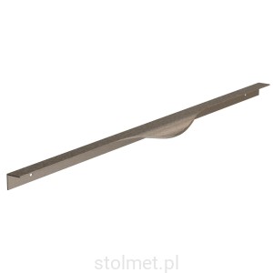 Uchwyt meblowy krawędziowy LEXA, Anoda szczotkowana, 596mm