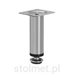 Nóżka meblowa BD-10 z regulacją, aluminium mat, 100 mm + 10 mm 