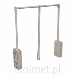 Pantograf, drążek wieszak do szaf Kaszmir, do szafki 50 - 70 cm