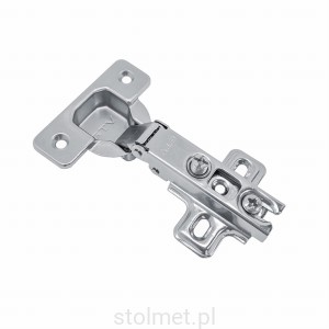 Balamă dreaptă, suprapunere, 110 ° GTV LUX pentru uși suprapuse + ghidaj (1)