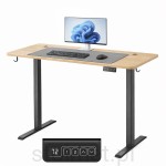 Biurko elektryczne 120 x 60, stelaż biurka, nogi, elektryczna regulacja H-72-118 cm, Dąb sonoma