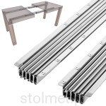 Prowadnica do stołu PRO 65/320, do przeciętej oskrzyni, 6 wkładek 50 cm