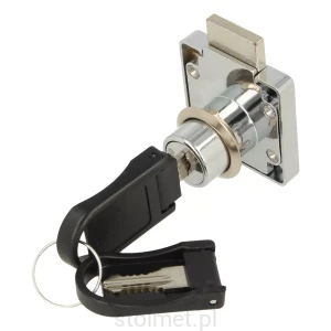 Zamek meblowy kwadratowy Wolf Hakner ø19x22mm system Master Key szufladowy
