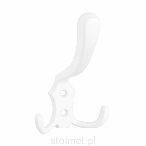 Wieszak meblowy A0-K24, 3 ramienny, Biały