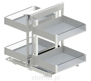 kosz corner comfort puro 1200 lewy biały mat / szkło we35.0037.06.c75 rejs