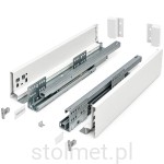 Szuflada HAFELE MATRIX Slim 1.0, 550 mm, Niska H-84, Biały, 35kg