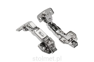 Zawias odsadzony GTV kątowy 155° - UJEMNY SKOK - hydrauliczny - clip on