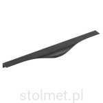Uchwyt meblowy krawędziowy PICADO, czarny mat, 396mm