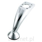 Nóżka meblowa BD-001 stalowa, chrom połysk, 122 mm 
