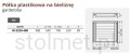 Półka plastikowa na bieliznę W-3320-480 Nomet Stolmet Akcesori Meblowe.jpg