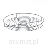 Kosz obrotowy centralny 35cm na rurę fi 50, chrom połysk 