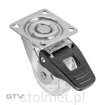 Kółko meblowe Shift z gumową rolką fi50 mm - z hamulcem