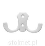 Wieszak meblowy YUKON Z-361, 2 ramienny, biały mat