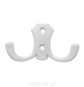 Wieszak meblowy YUKON Z-361, 2 ramienny, biały mat