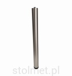 Noga meblowa A6 do stołu fi 60mm, z mocowaniem DRT, regulowana, stal szlifowana inox, 1100 mm