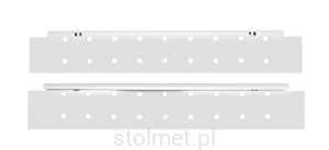 Boki perforowane do szuflady 50 cm B - średniej, biały