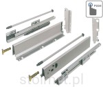 Szuflada Modernbox Push to open, L-500, Wysoka H-210, Szary, 40kg