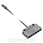 Złączka z dystrybutorem do oświetlenia LED, 6 x mini AMP, 2m