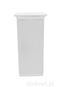 Nóżka meblowa 40x40, H100mm, regulacja, Biały połysk