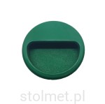 Uchwyt meblowy CIRCA A-618, zielony, fi 55mm, WYPRZEDAŻ