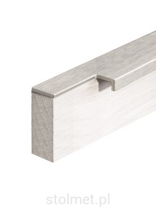 Uchwyt meblowy krawędziowy Highway, inox stal szczotkowana, 796mm 