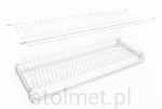 Ociekarka do naczyń do szafki 90 cm, ze stalażem, biała
