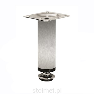 Nóżka meblowa BD-10 z regulacją, stal inox, 100 mm + 10 mm