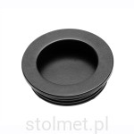 Uchwyt meblowy wpuszczany B224, czarny mat 