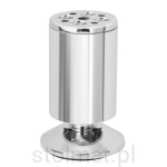 Nóżka meblowa BD-762 z regulacją wysokości, chrom połysk, 100 mm