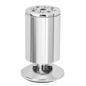 Nóżka meblowa BD-762 z regulacją wysokości, chrom połysk, 100 mm