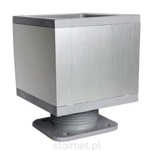 Noga aluminiowa meblowa kwadrat 60x60 H-60 z regulacją