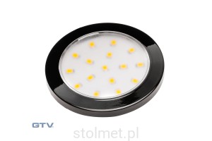 Oprawa meblowa GTV LUMINO, ciepły biały, 1,5W, czarny