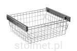 Szuflada druciana SMART do szafki 80cm, H-233mm, P. kulkowe, srebrna, cichy domyk