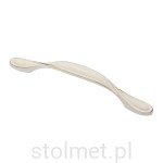Uchwyt meblowy ROYAL 5, biało-złoty, 128mm