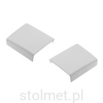 Zaślepka do zawieszki meblowej GTV STRONG, biała, lewa + prawa - KOMPLET