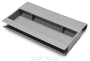 Uchwyt do panelu przedniego szuflady wewnętrznej, szary