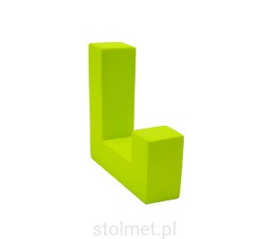 Wieszak dziecięcy WZ-2201, 1 ramienny, neonowy zielony 