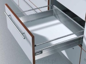 Kompletna szuflada TANDEMBOX L-500, Wysoka H-185, Szara, 30kg