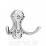 Wieszak meblowy WP-39, 2 ramienny, chrom połysk  - WYPRZEDAŻ