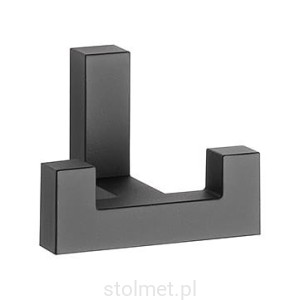 Wieszak meblowy WZ-2202, 2 ramienny, czarny 