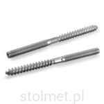 Śruba dwugwintowa M8 80mm - 100 sztuk