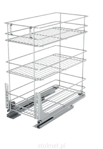 Kosz cargo mini, 500 mm, 3 poziomy, cichy domyk, W-2332M-500 Stolmet Akcesoria Meblowe.jpg