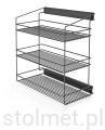 Półka na odzież trzypoziomowa boczna antracyt W-3316   Stolmet Akcesoria Meblowe.jpg